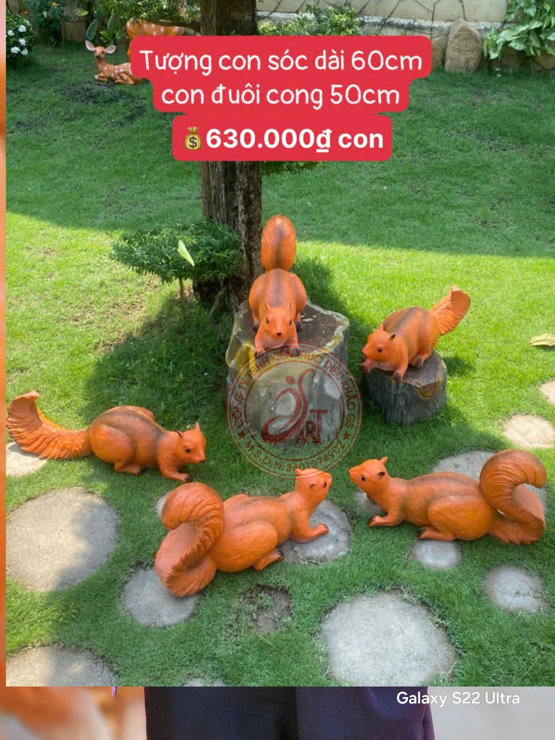 TƯỢNG SÓC TREO CÂY TƯỢNG SÓC TREO CÂY