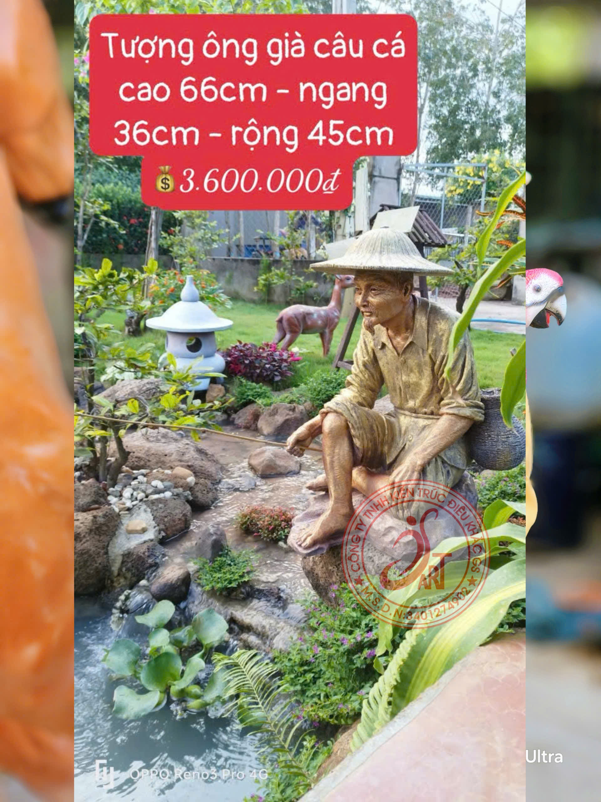 tượng ông già câu cá tượng ông già câu cá