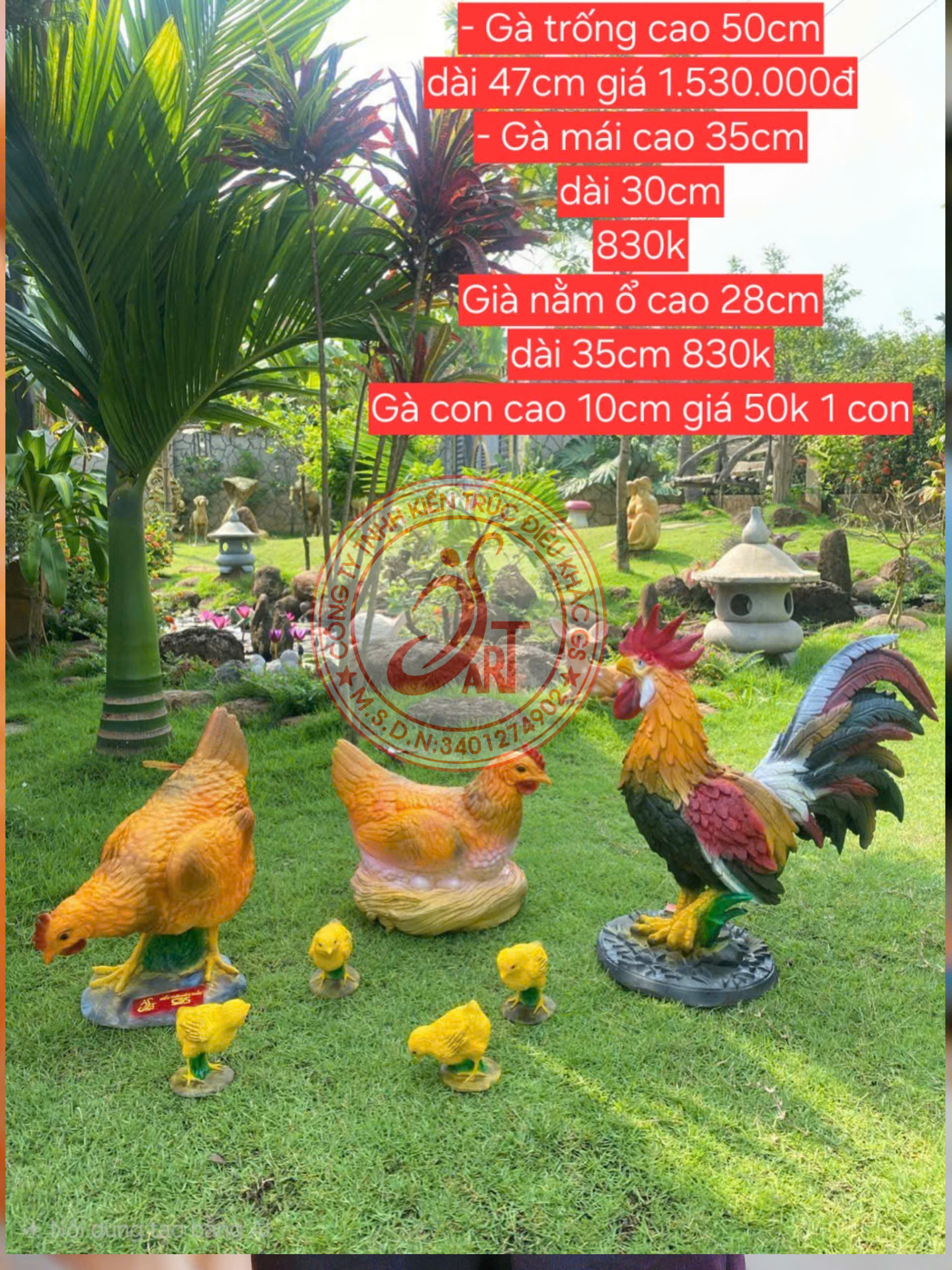 TƯỢNG GÀ TRANG TRÍ TƯỢNG GÀ TRANG TRÍ